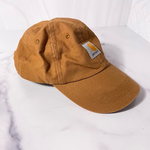Carhartt Kids Tan Baseball Hat Cap Adjustable One Size fits Most - Picture 2 of 10